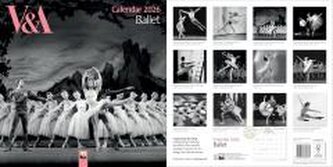 Kalendarz 2026 ścienny kwadrat Balet V&A;