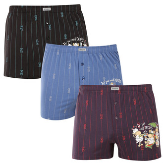 3PACK pánské trenky Andrie vícebarevné (PS 5851) 3XL