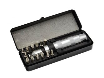 Úderový šroubovák s bity 15ks, 1/2" GEKO