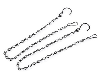 Kovový řetízek pro zavěšení dekorací, květináčů 50 cm - 2 ks - 2 černá