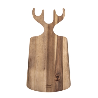 DESKA AKACJOWA POROŻE RENIFERA 34X18X1 CM