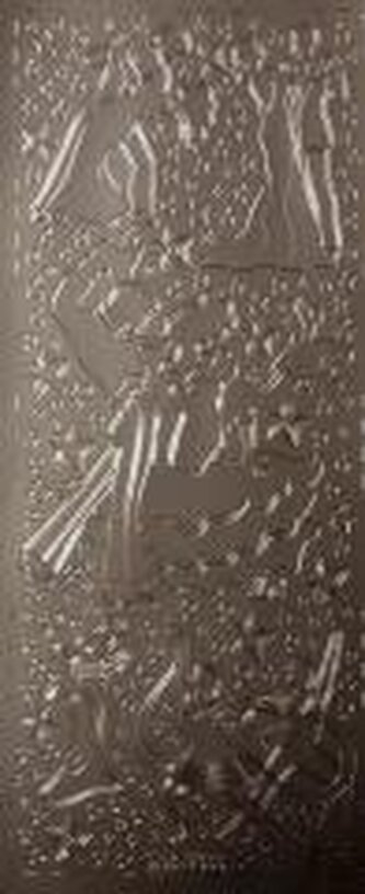 Stiker ażurowy 10x23cm złoty