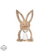 Zajíc dřevo MANGO dekorace v. 12 cm