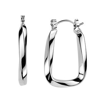 OPN2022-ST Ocelové náušnice kroucené