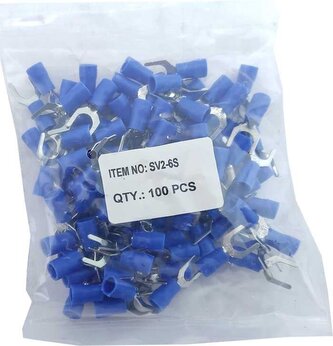 Vidlička kabelová 6,5mm modrá (SVS 2-6), balení 100ks