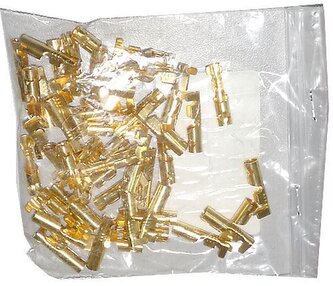 Konektor DUTINKA 4mm DJ221-4B, kabel 1-1,5mm2, balení 100ks