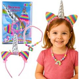 Opaska jednorożec + Naszyjnik