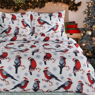 Vánoční mikrovláknové povlečení MAKKY 1x 220x200 cm, 2x povlak 70x80 cm francouzské povlečení MyBestHome