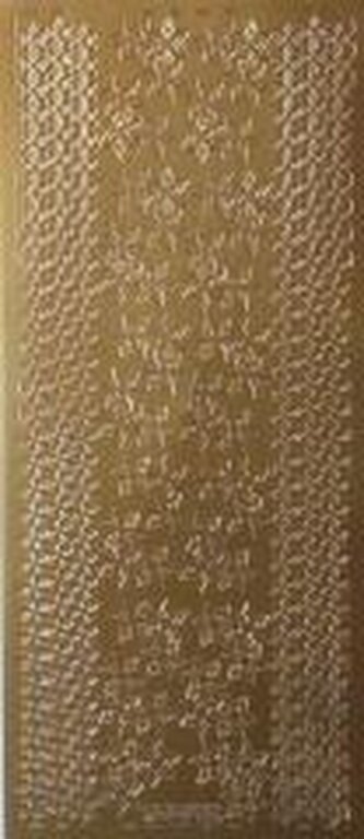 Stiker ażurowy 10x23cm bordiurka złoty