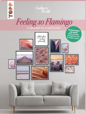 Gallery Wall \"Feeling so Flamingo\". 12 Bilder in 4 Größen