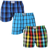 3PACK pánské trenky Styx klasická guma nadrozměr vícebarevné (3E010106) 3XL