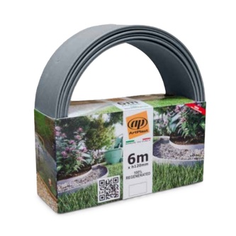 BR06GC Trávníkový obrubník BORDURE, 6m, světle šedá