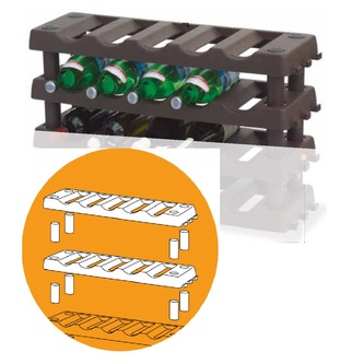 Stojan na láhve, 71 cm