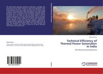 Technical Efficiency of Thermal Power Generation in India