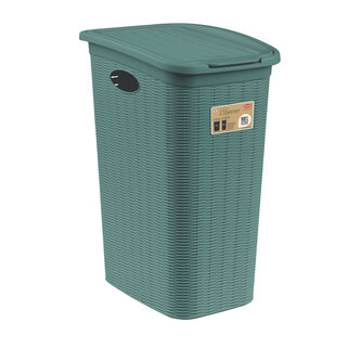 Koš na prádlo Elegance 36 l, zelenošedý