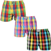 3PACK pánské trenky Styx klasická guma nadrozměr vícebarevné (3E010406) 3XL