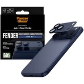 PanzerGlass® FENDER hliníková ochrana fotoaparátu Apple iPhone 17 Pro Max tmavě modrá