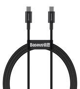 Baseus CATYS-C01 Superior Fast Charging Datový Kabel USB-C - USB-C 100W 2m Black (Pošk. Balení)
