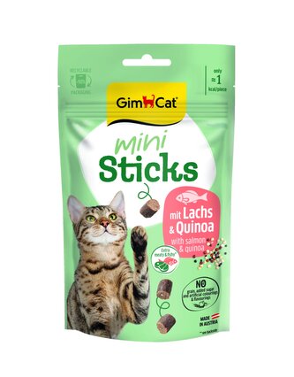 Gimcat Mini Sticks Losos & Quinoa 50G