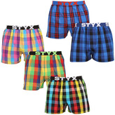 5PACK pánské trenky Styx sportovní guma vícebarevné (5B0123456) L