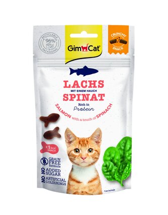 Gimcat Crunchy Snacks Losos & Ĺ penĂˇt 50 G