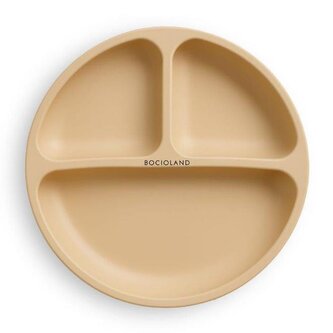 5880 TALERZYK 3-DZIELNY Z PRZYSSAWKAMI BEŻOWY BL588