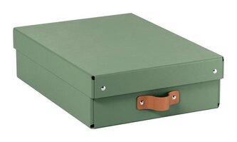 Úložný box "Puro", šalvějově zelená, velikost M - nízký, 2 ks/balení, LEITZ 61480050