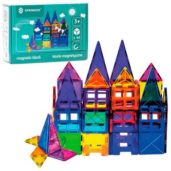 Magnetická stavebnice 48 dílů SPRINGOS KG0046