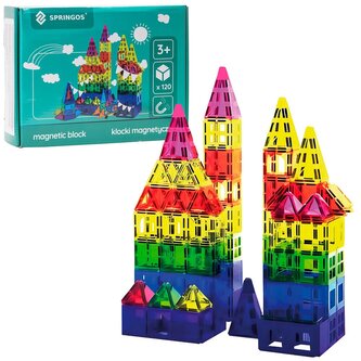 Magnetická stavebnice 120 dílů SPRINGOS KG0049