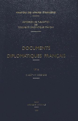 Documents Diplomatiques Francais: 1914
