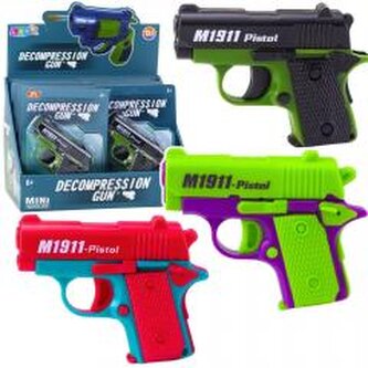 Mini pistolet z magazynkiem 8 nabojów MIX