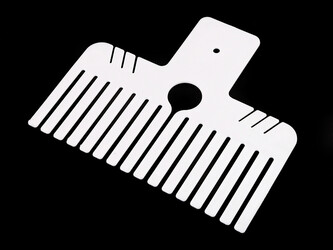 Šablona na výrobu mašlí - 1 ks - bílá