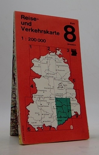 Reise und Verkehrskarte 1:200 000 Blatt 8 Dresden