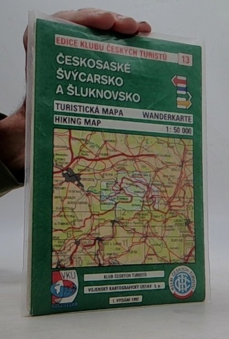 Českosaské Švýcarsko a Šluknovsko 1:50 000/ KČT 13. Turistická m