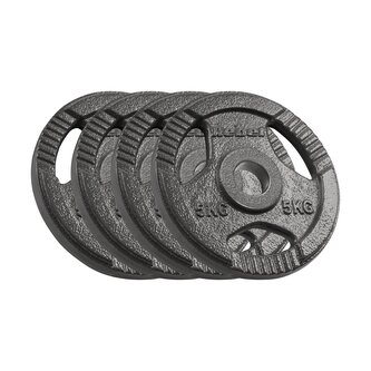 Sada litinových závaží 4x5kg, 51mm, REBEL ACTIVE RBA-2143-05