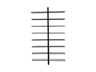 Nástěnný stojan na víno PTBK 90cm, černý