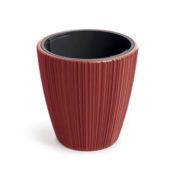 Květináč ORO 23,9 cm - barva: retro červená