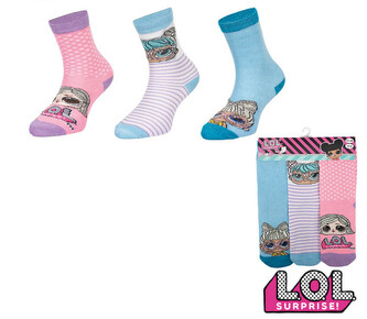 3PACK dětské ponožky LOL vícebarevné (38766/blue) 31/34