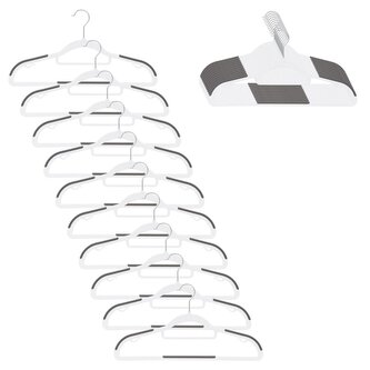 Plastová ramínka na oblečení 41 cm sada 20ks SPRINGOS HG0078 bílá