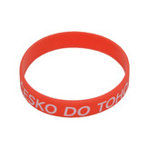 Náramek silikonový Česká republika Česko do toho - červený