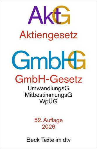 Aktiengesetz, GmbH-Gesetz. AktG GmbHG
