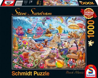 Puzzle PQ 1000 Zwierzaki na plaży (Beach Mania) G3
