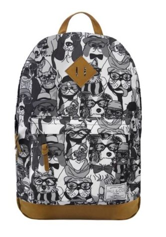 Plecak Psy czarno - biały