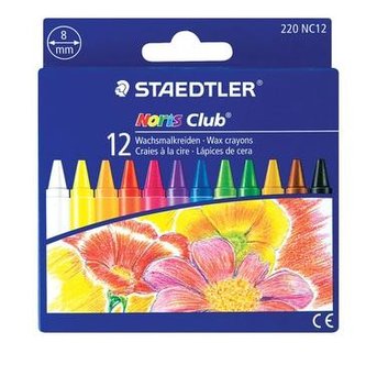 Kredki woskowe 12 kolorów Noris Club STAEDTLER