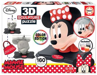 Puzzle 3D 160 Myszka Minnie (rzeźba do pomalowania) Puzzle 3D 160 Myszka Minnie (rzeźba do pomalowania)