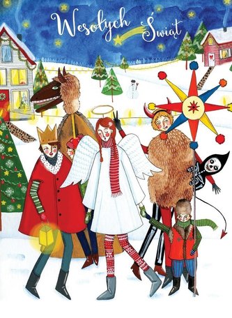 Karnet B6 Boże Narodzenie - Kolędnicy