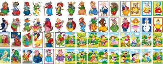 Klocki - 6 elementowe, różne rodzaje