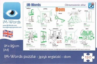 iM-Words Puzzle 120 Angielski - Dom