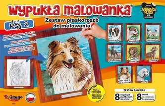Wypukła malowanka - Psy Seria 2 Zestaw 8 wzorów Wypukła malowanka - Psy Seria 2 Zestaw 8 wzorów