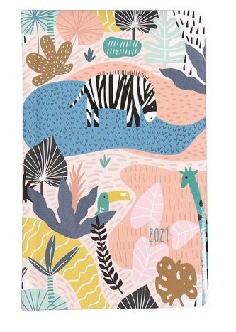 Kalendarz kieszonkowy A6 2021 Zwierzęta ALBI